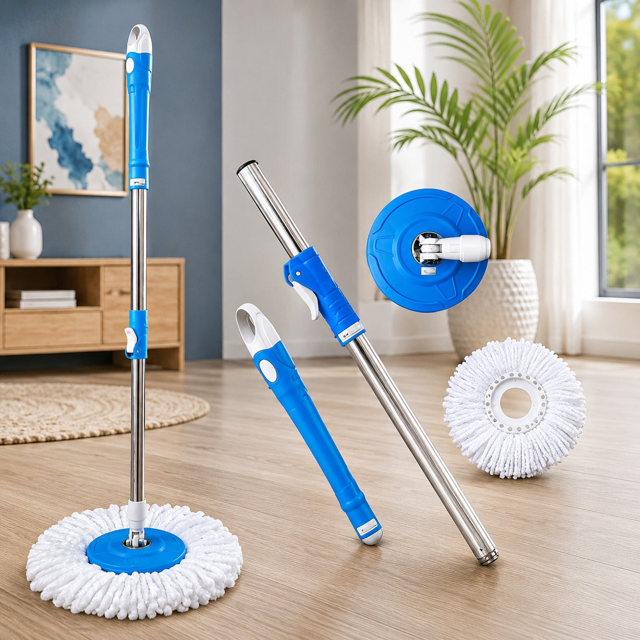 Rotating Microfiber Mop Head