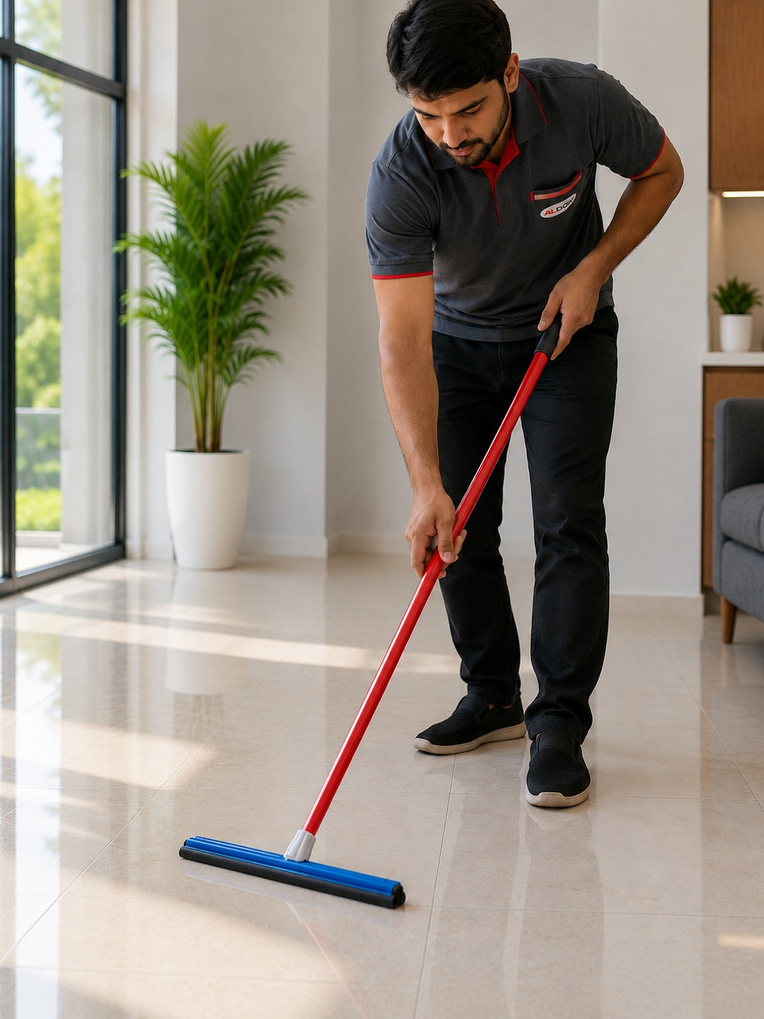 Professional Rubber Floor Water Wiper for Wet & Dry