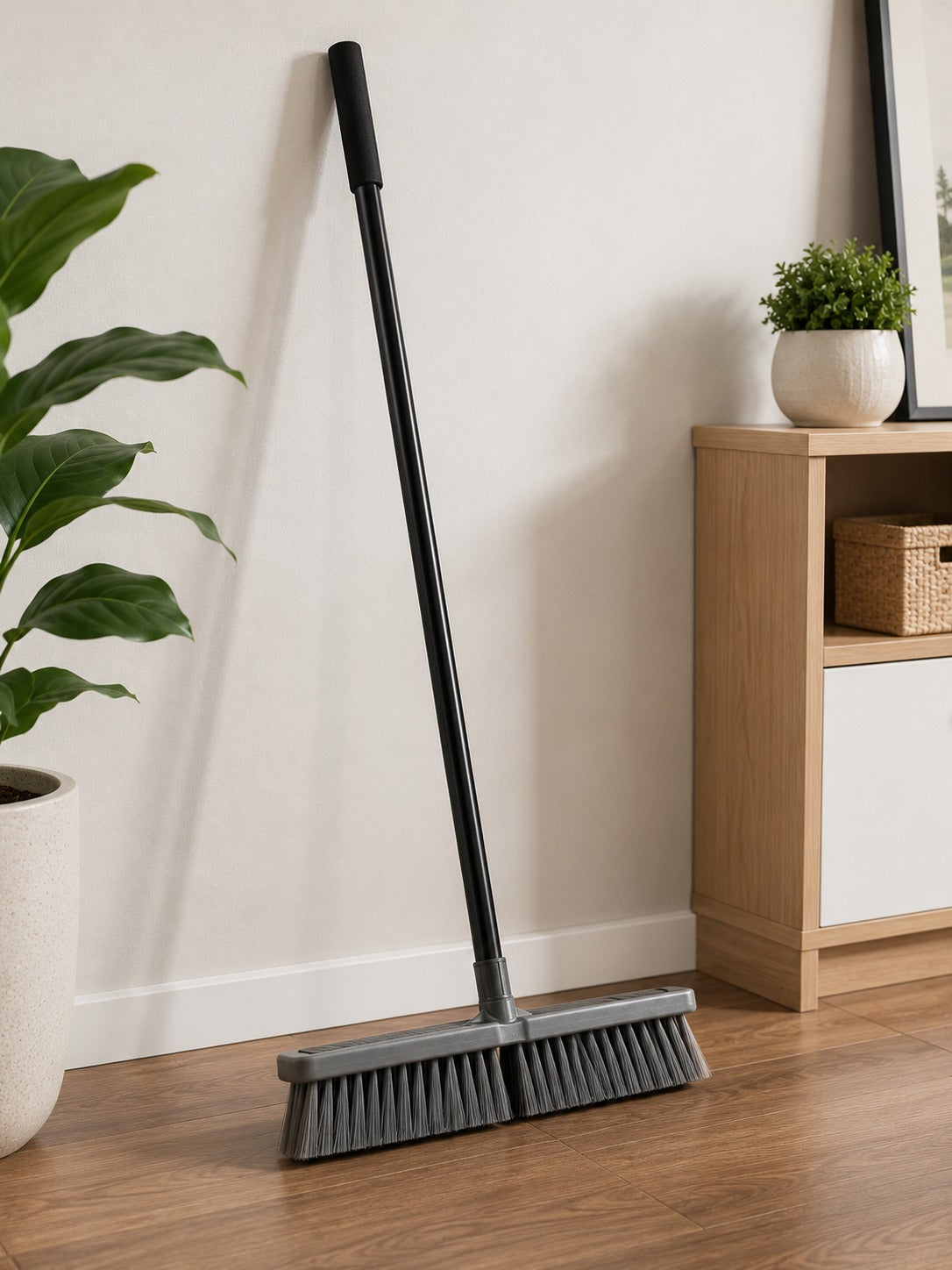 Professional Indoor & Outdoor Push Broom for Dust, Dirt, Tile, Concrete & Hardwood Floors