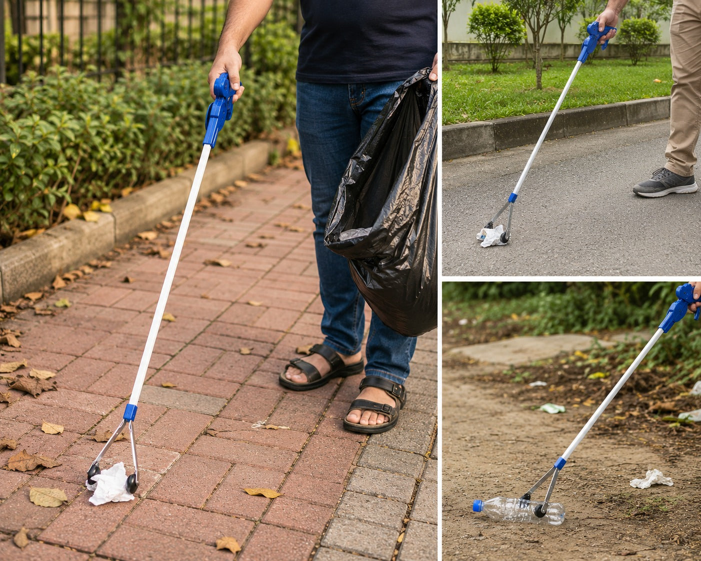 Long Handle Trash Picker for Garbage, Home, Garden & Elderly Assistance