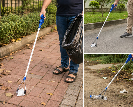 Long Handle Trash Picker for Garbage, Home, Garden & Elderly Assistance