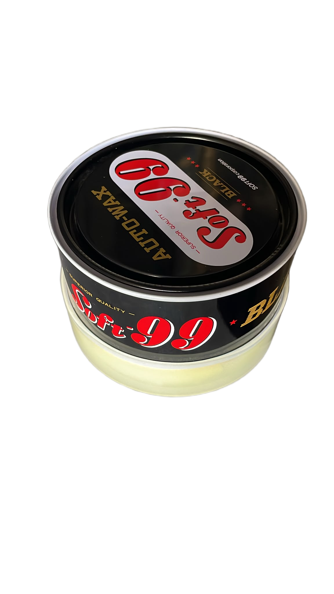 Soft99 Black Auto-Wax tin - premium car wax for black and dark colored vehicles