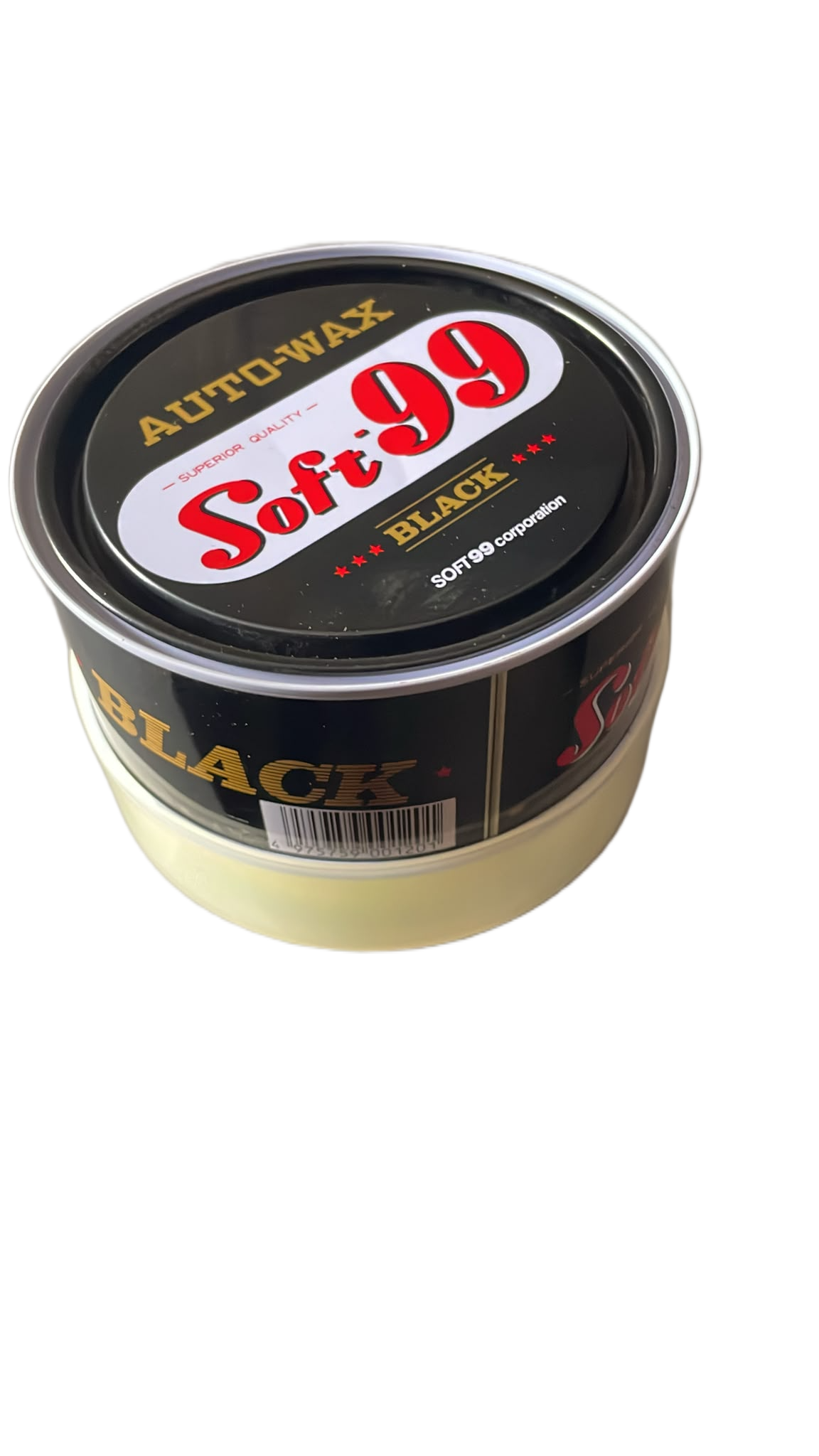 Soft99 Black Auto-Wax tin - premium car wax for black and dark colored vehicles