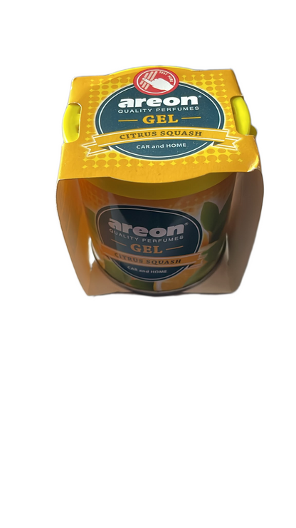 Areon Gel Air Freshener – Citrus Squash Scent for Car & Home
