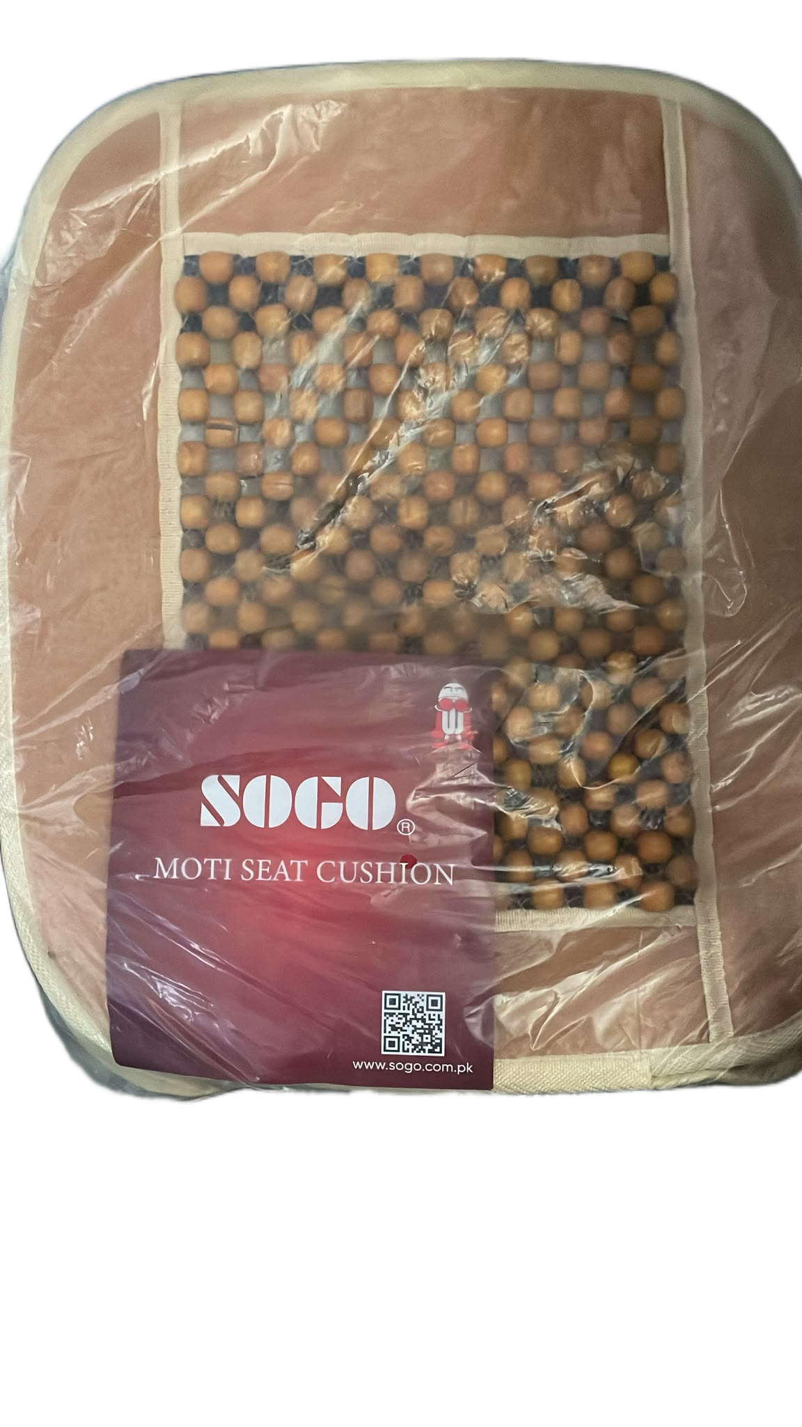 SOGO Wooden Bead Seat Cushion for Car – Breathable Massage Seat Cover – Universal Fit