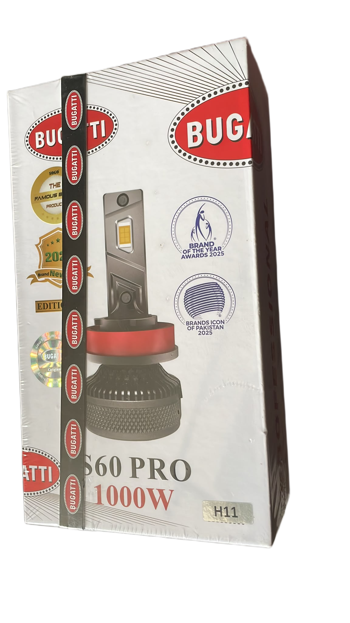 Bugatti H11 100W LED Headlight Bulb Conversion Kit – High Power White Light