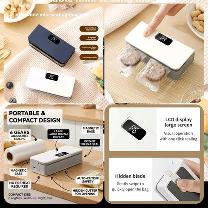 Portable Smart Heat Sealer Machine with Digital Display,