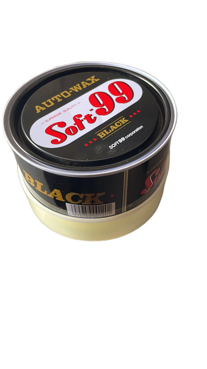 Soft99 Black Auto-Wax tin - premium car wax for black and dark colored vehicles