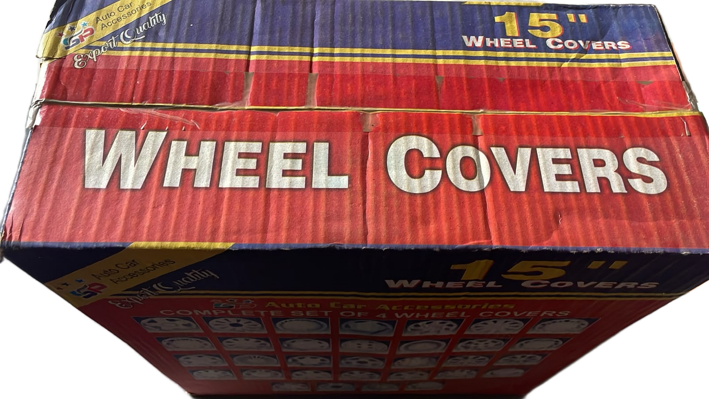SP 15 Inch Wheel Covers Set of 4 | Universal Car Hub Caps