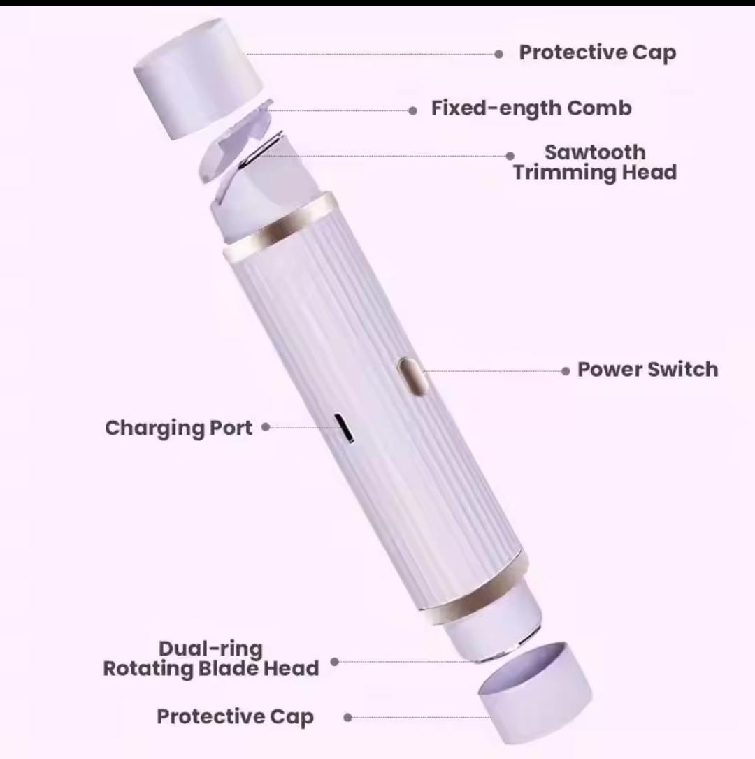 Electric Razors for Women 2 in 1 Electric Shaver for Pubic Hair Trimmer