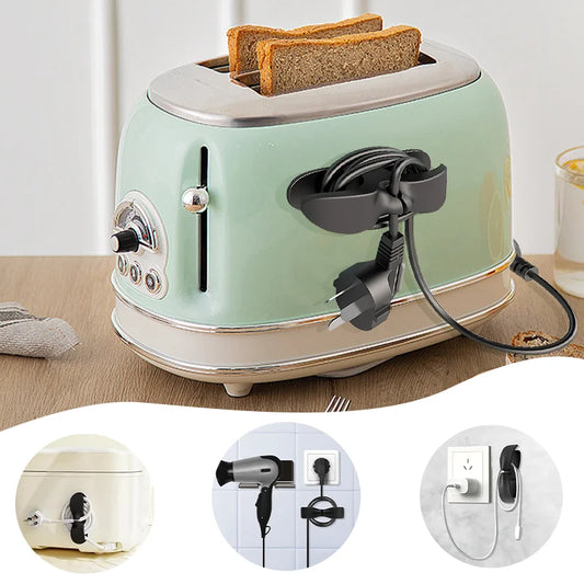 Self-Adhesive Desk & Appliance Cable Organizer Management System