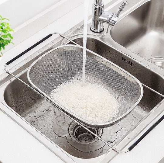 Expandable Stainless Steel Sink Colander/Strainer Basket