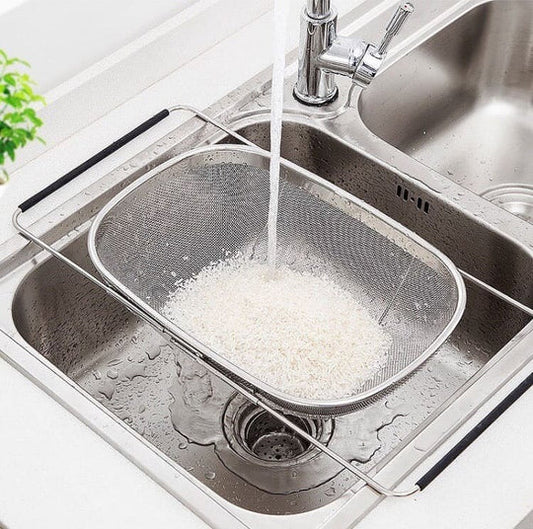 Expandable Stainless Steel Sink Colander/Strainer Basket