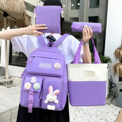 4PCS School Backpack Set