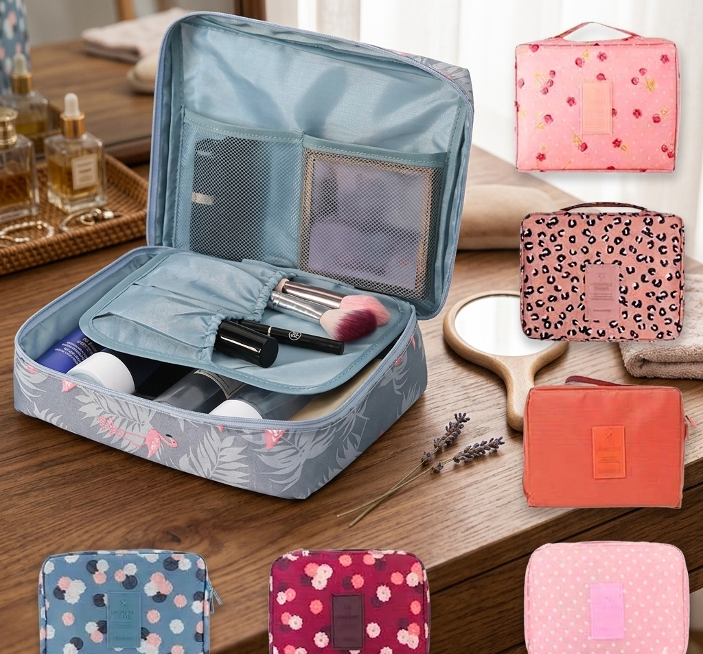 Travel Makeup Bag Organizer