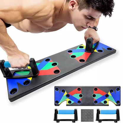 Multi-Function Push-Up Bar Board with Detachable Handles,