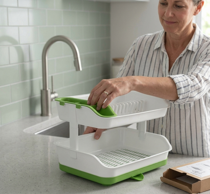 2-Tier Dish Drying Rack