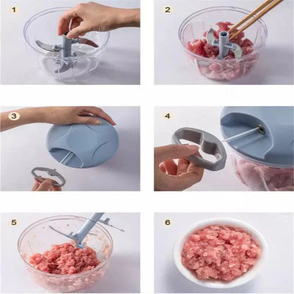 Multi-Blade Chopper for Onion, Garlic, Nuts & Salsa