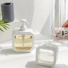Refillable Square Pump Bottle for Bathroom & Kitchen