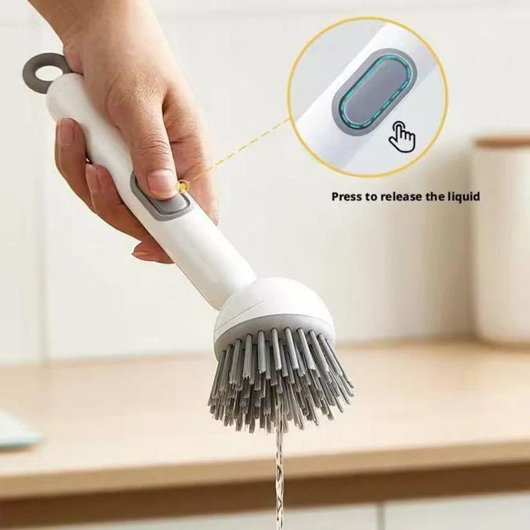 Kitchen Cleaning Brush with Soap Dispenser