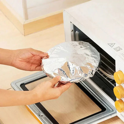Reusable Elastic Food Cover (Stretch Aluminum Style Dome Cover) Pack of 10
