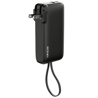RONIN R-705 Power Bank with Built-In Wall Plug