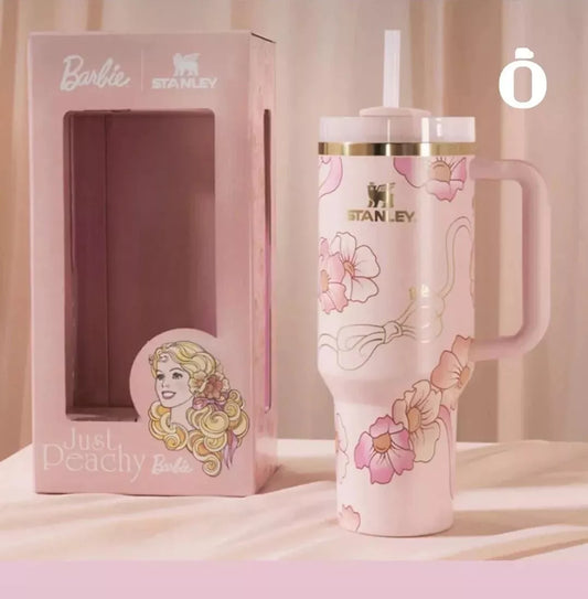 Stanley x Barbie "Just Peachy" Quencher H2.0 FlowState Tumbler 40 oz