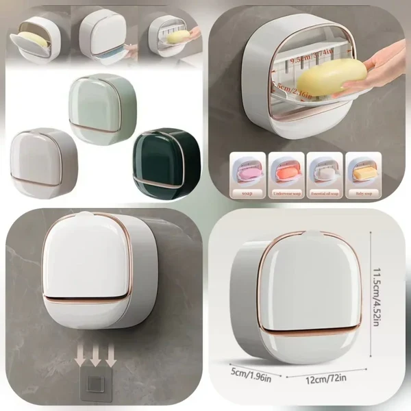 Wall Mounted Soap Dish Drain