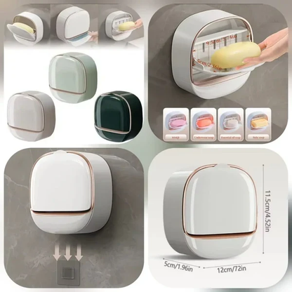Wall Mounted Soap Dish Drain